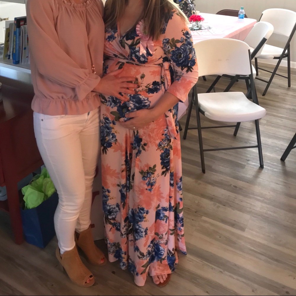 Maxi Pinkblush maternity dress